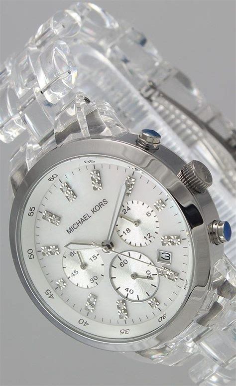 michael kors clear watch|replacement michael kors watch strap.